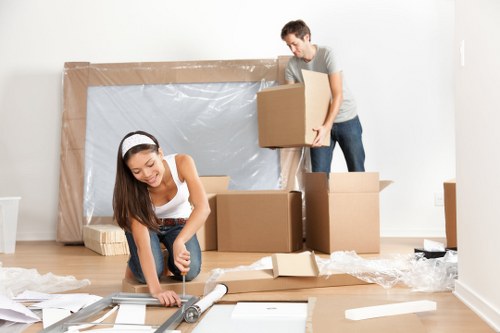 Household items neatly organised in a secure storage unit