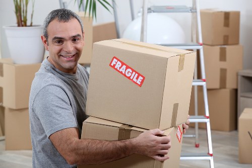 Man and van moving service in Walthamstow Village on a residential street