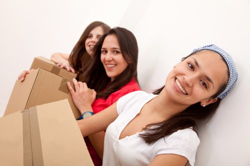 Professional van service helping with a flat move in Walthamstow Village