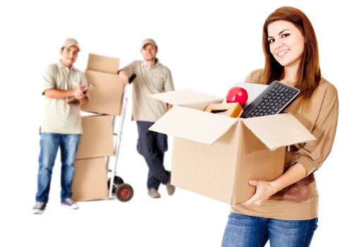 Storage unit with neatly packed household belongings
