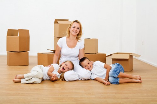Organised household furniture stored safely in a local unit