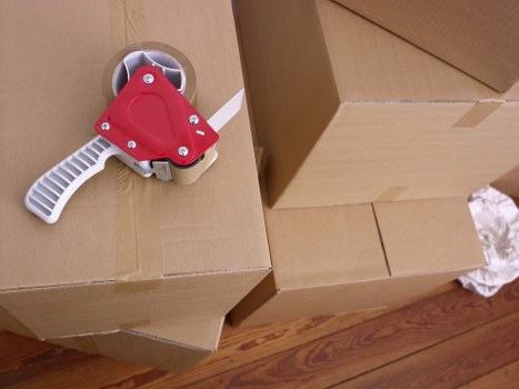 Packing boxes for a Walthamstow Village home move