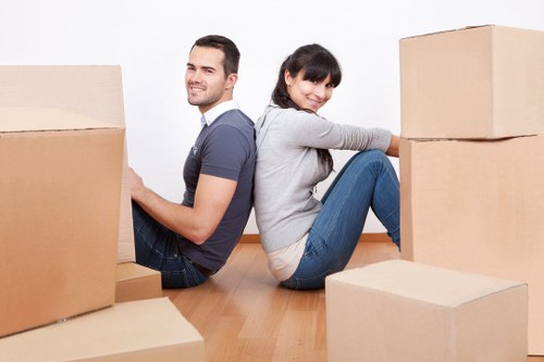 Packing and loading furniture for a local house move
