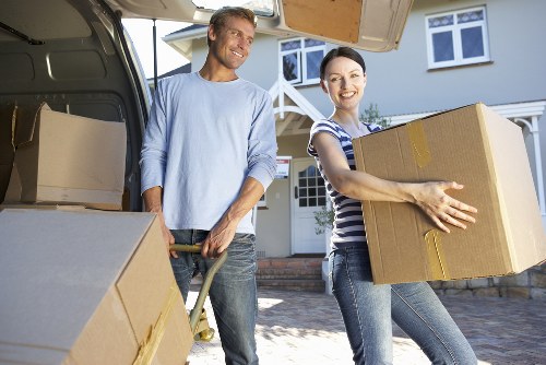Organized storage supporting home office and family space in Walthamstow Village